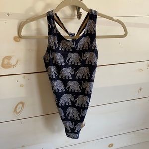 Crewcuts Elephant One Piece Bathing Suit